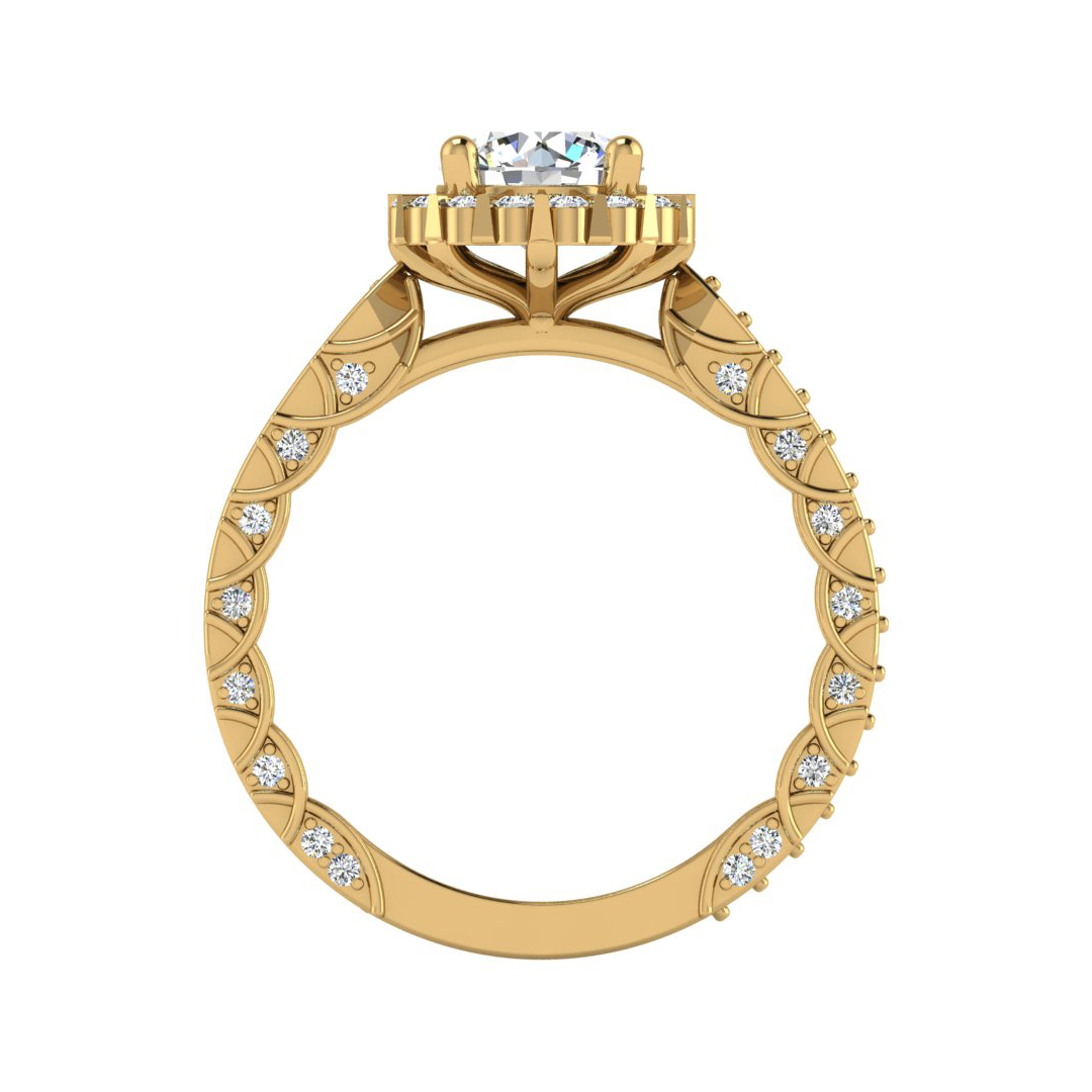 Sutton Halo Engagement Ring